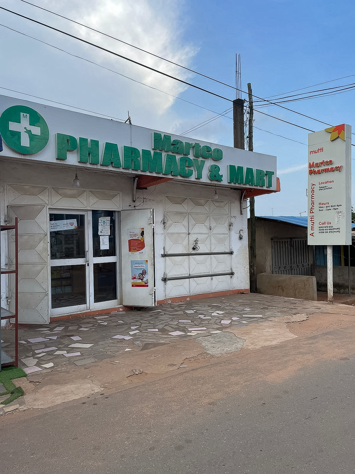 Eine Apotheke in Ghana.